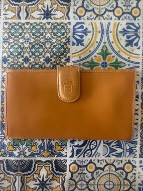 Fendi Tan Leather Continental Wallet